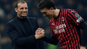 Allegri e Vlahovic